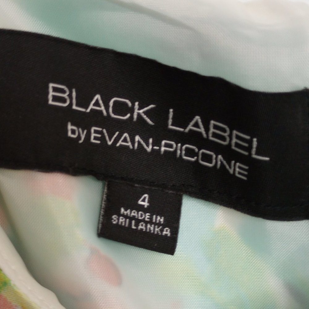 Evan Picone Black Label Watercolor Floral Midi Dress - Picture 2 of 12